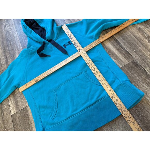 WOMENS UNDER ARMOUR UA STORM HOODIE SWEATER SIZE SMALL BLUE LOOSE - Picture 5 of 7